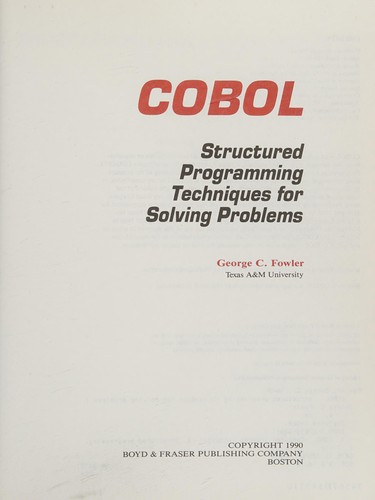 Cover for COBOL