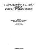 Cover for Z notatników i listów księcia Piotra Wiaziemkskiego