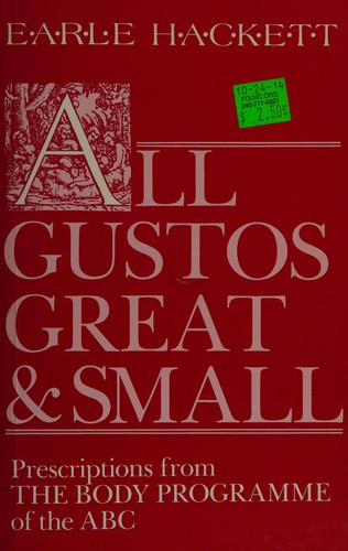 Cover for All gustos great and small