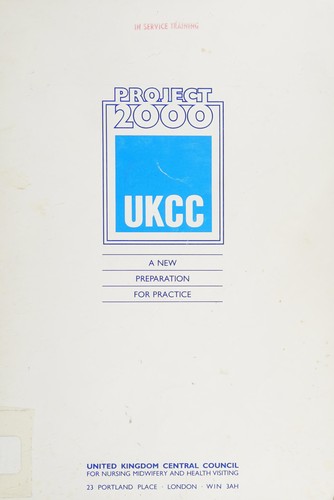 Cover for Project 2000, UKCC