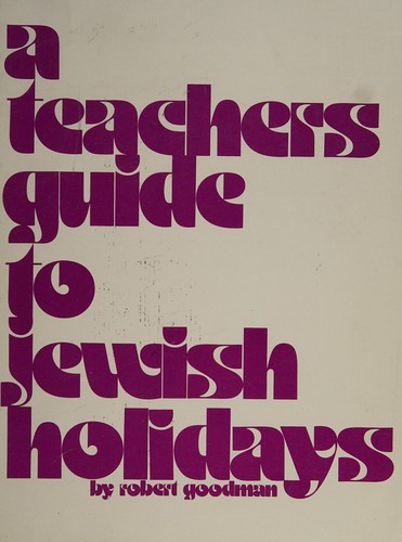 Cover for A teachers guide to Jewish holidays