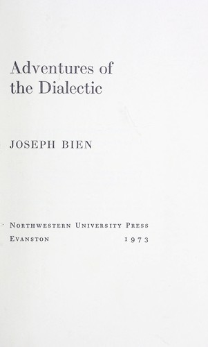 Cover for Adventures of the dialectic