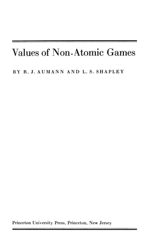 Cover for Values of non-atomic games