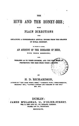 Cover for The Hive and the Honey-Bee