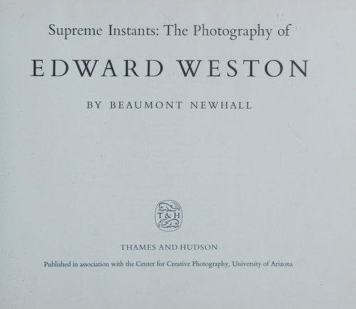 Cover for Supreme instants