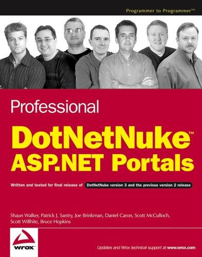 Cover for Professional DotNetNuke ASP.NET Portals