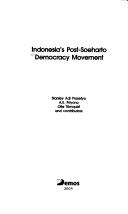 Cover for Indonesia's Post-soeharto Democracy Movement