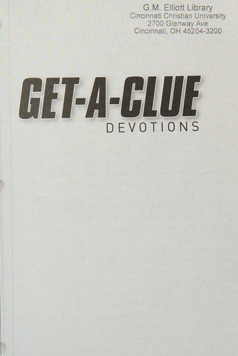 Cover for Get-a-clue devotions