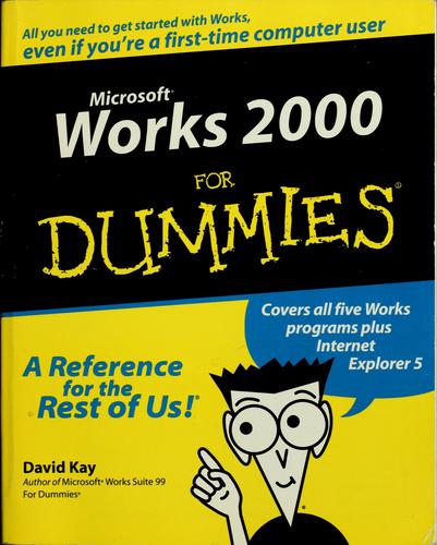 Cover for Microsoft Works 2000 for dummies