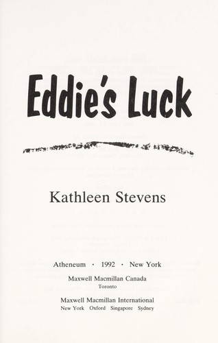 Cover for Eddie's luck