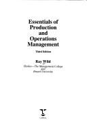 Cover for Essentials of Production and Operations Management