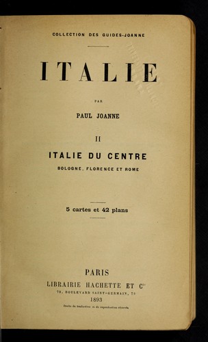 Cover for Italie