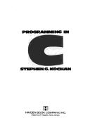 Cover for Programming in C