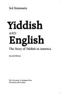 Cover for Yiddish and English