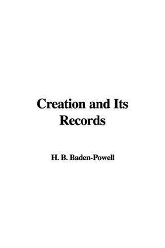 Cover for Creation and Its Records