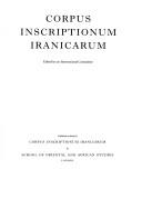 Cover for Corpus inscriptionum Iranicarum.