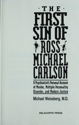 Cover for The first sin of Ross Michael Carlson