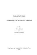 Cover for Homer to Brecht