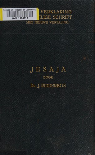 Cover for De profeet Jesaja