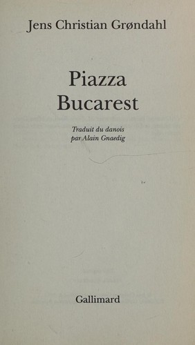 Cover for Piazza Bucarest