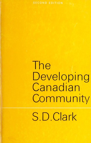 Cover for The developing Canadian community