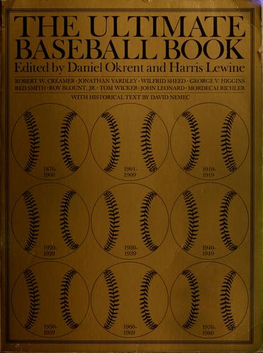 Cover for The Ultimate baseball book
