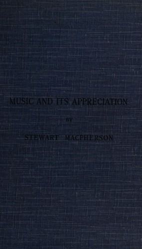 Cover for Music and its appreciation