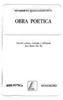 Cover for Obra poética