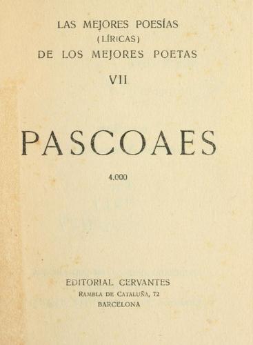 Cover for Pascoaes.