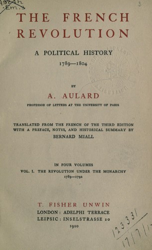 Cover for The French Revolution
