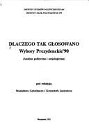 Cover for Dlaczego tak głosowano
