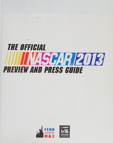 Cover for Official Nascar 2013 Preview and Press Guide