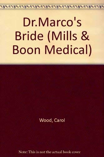 Cover for Dr Marco's Bride