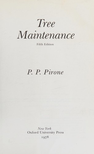 Cover for Tree maintenance.