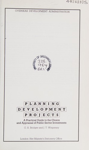 Cover for Planning Development Projects