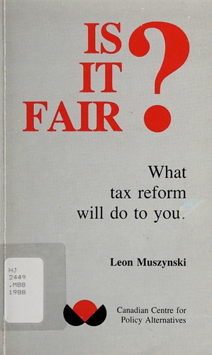 Cover for Is it fair?