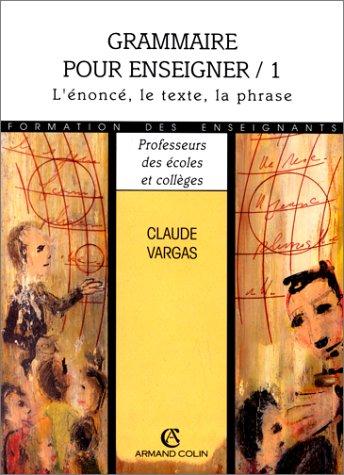 Cover for Grammaire pour enseigner