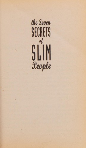 Cover for Seven Secrets of Slim People