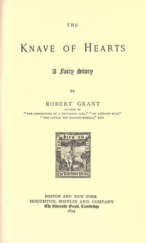 Cover for The knave of hearts