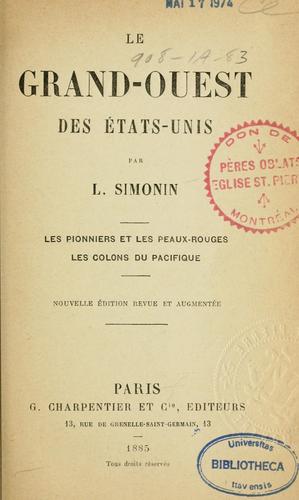Cover for Le grand-ouest des États-Unis