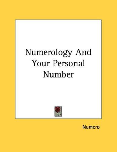 Cover for Numerology And Your Personal Number
