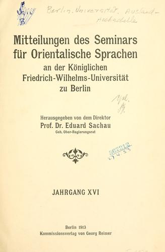 Cover for Mitteilungen.