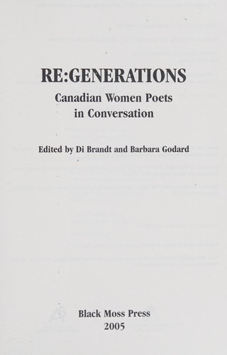 Cover for Re:generations