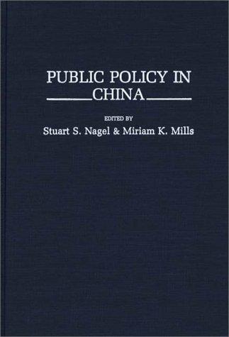 Cover for Public policy in China