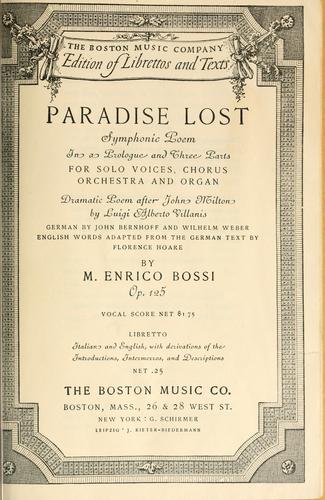Cover for Paradise lost