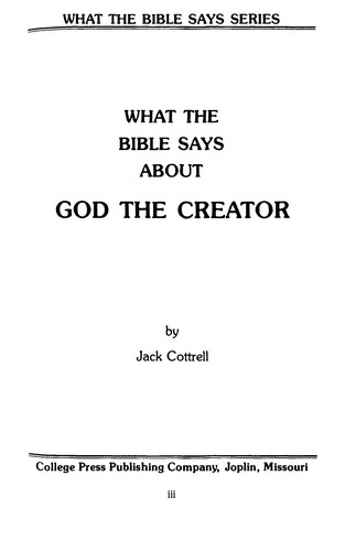 Cover for What the Bible says about God the Ruler