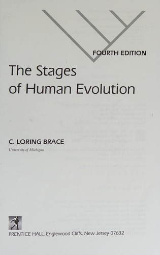 Cover for The stages of human evolution