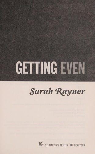 Cover for Getting even
