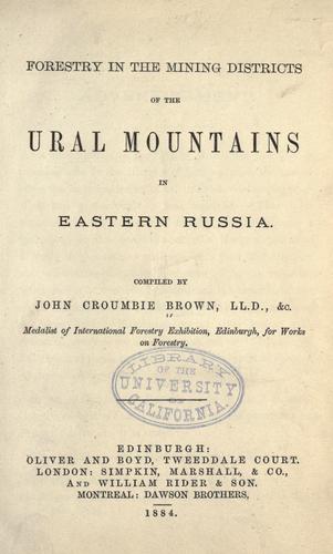 Cover for Forestry in the mining districts of the Ural Mountains in eastern Russia.