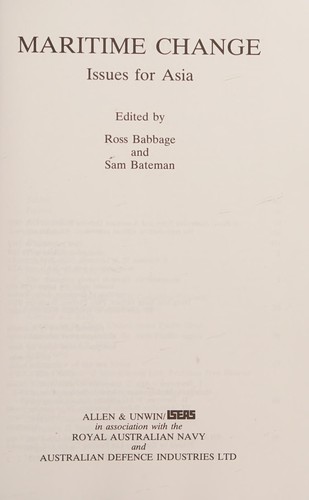Cover for Maritime change